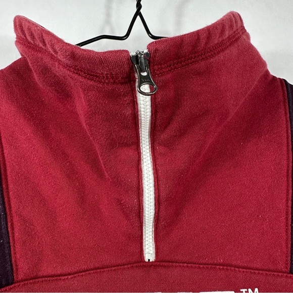 Nike Archive Half Zip Pullover Sweatshirt In Burgundy | Size Small - Picture 8 of 13